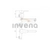INVENA - Bateria zlewozmywakowa ścienna VERSO  BC-82-001-C